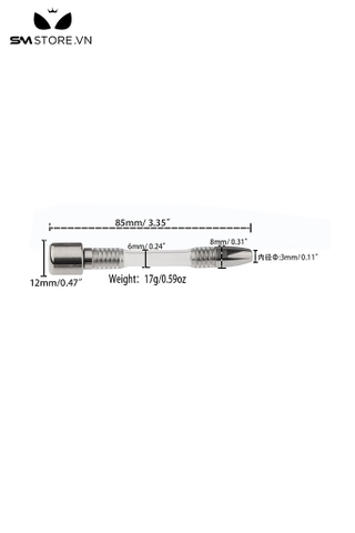 SMT657 - Phụ kiện khóa dương vật ống souding trong suốt có lỗ