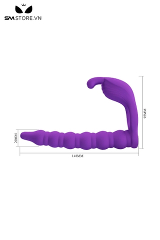 SMT2578 - Vòng đeo dương vật mix kèm que hậu môn dài 148mm