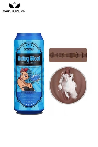 SMT1424 - Cốc thủ dâm âm đạo nâu chất liệu silicon dẻo dài 19.8cm