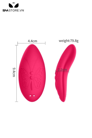 SMT2220 - Quần lót rung hình cánh bướm có 10 tần số dài 9.4cm