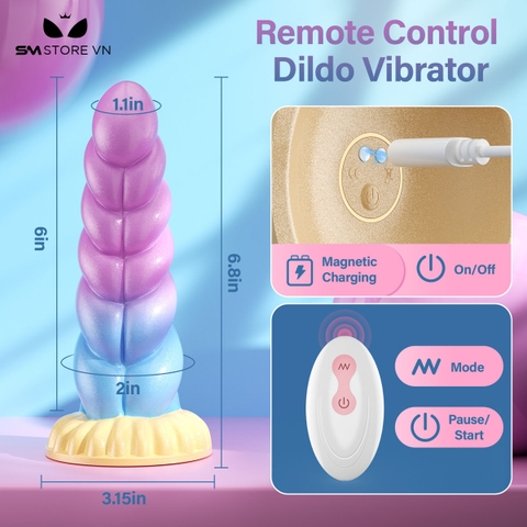 SMT1545 - Dương vật giả monster điều khiển mini từ xa dài 15cm