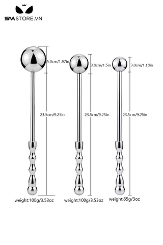 SMT2847 - Đồ chơi hậu môn anal long với chuỗi hạt inox không gì