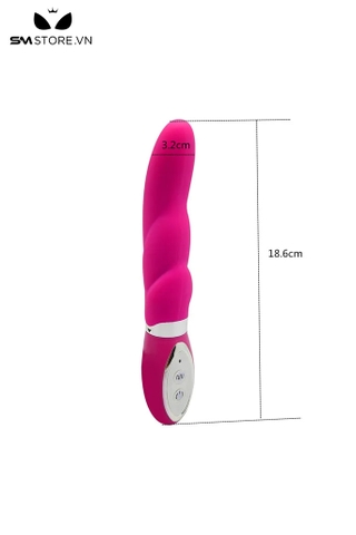 SMT1910 - Máy rung đầu dương vật có 10 chế độ bằng silicon dài 18.6cm