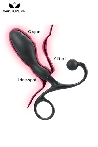 SMT1672 - Đồ chơi hậu môn 2 đầu chất liệu silicon dài 11cm