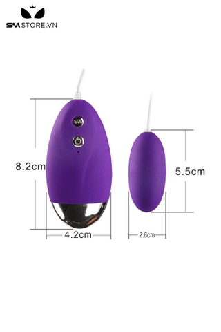 SMT1935 - Trứng rung silicon đôi có dây và điều khiển dài 77cm
