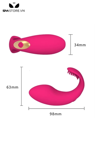SMT1818 - Máy rung âm vật có 10 tần số bằng silicon sạc điện