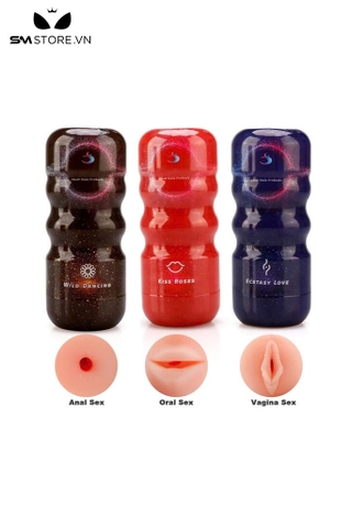 SMT584 - Cốc thủ dâm âm đạo, hậu môn, miệng dài 15cm