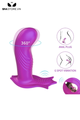 SMT1840 - Máy rung đầu dương vật có 10 tần số silicon xoay 360 độ