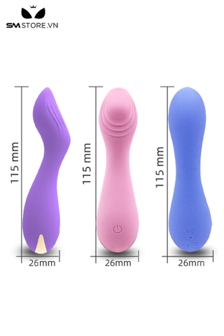 SMT2617 - Máy rung âm vật cong có 10 chế độ rung sạc điện dài 115mm