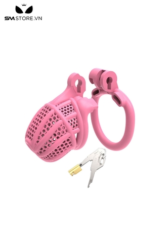 SMT2033 - Khóa dương vật dạng lồng kiểu tổ ong bằng nhựa