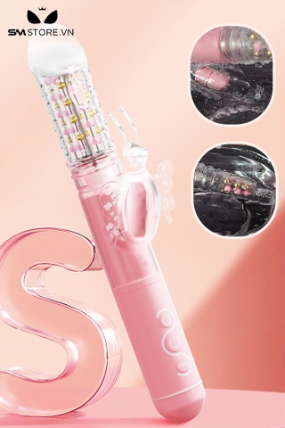 SMT1054 - Gậy rung thụt xoay có bi kích thích 3 điểm với 10 chế độ