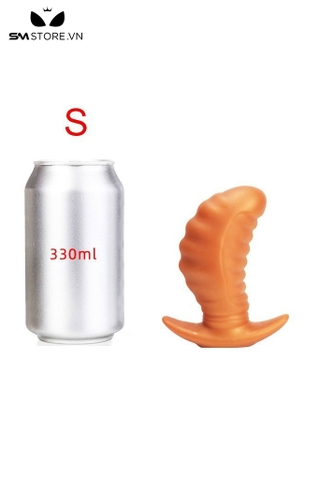 SMT1292 - Phích cắm hậu môn silicon xanh uốn dẻo có 3 kích cỡ