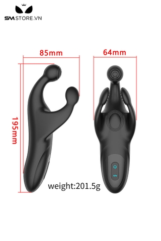 SMT2834 - Máy thủ dâm cho nam có 10 tần số dài 195mm sạc điện