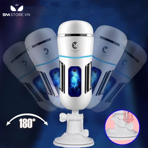 SMT417 - Cốc thủ dâm rung silicon dính tường với lõi chân thực