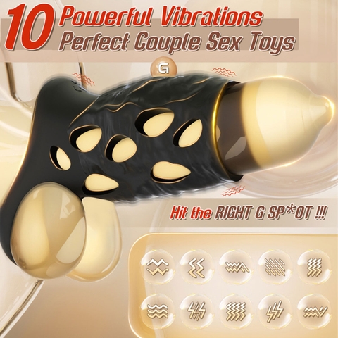 SMT2833 - Vòng đeo tinh hoàn silicon có 10 tần số và lỗ thoáng khí