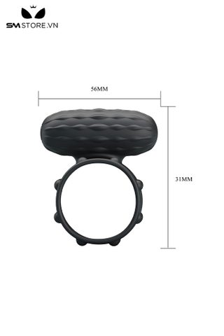 SMT2776 - Vòng rung tình yêu Prettly Love silicon kèm bi dài 46mm