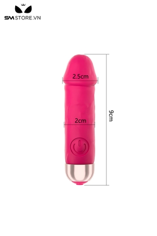 SMT1265 - Trứng rung dương vật giả mini dài 9cm có 9 tần số