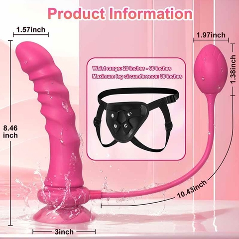SMT1633 -  Dương vật giả dài 21cm có quần kèm nút hậu môn