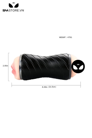 SMT2432 - Cốc thủ dâm 2 đầu âm đạo và miệng có thể tháo rời dài 21.5cm