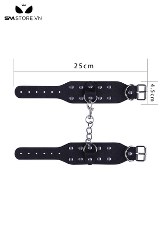 SMT2459 - Còng tay tình yêu đính đinh tán có nấc điều chỉnh dài 25cm