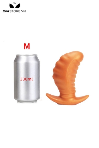 SMT1292 - Phích cắm hậu môn silicon xanh uốn dẻo có 3 kích cỡ