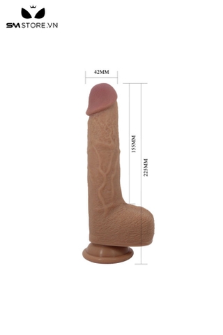 SMT1889 - Dương vật giả Pretty Love rung thụt đế hít tường dài 15.5cm