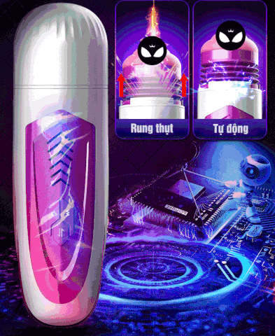 SMT544 - Cốc thủ dâm silicon tỏa nhiệt rung thụt tự động dài 29cm