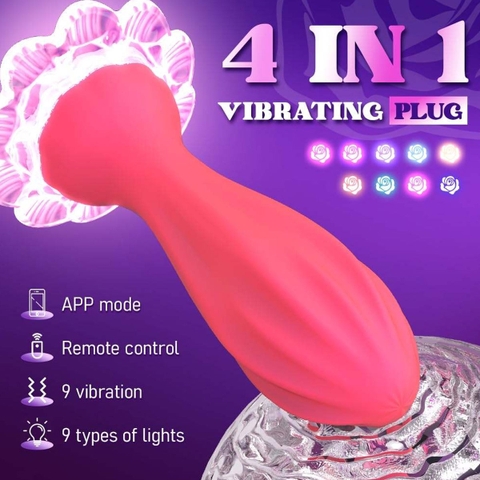 SMT2012 - Máy rung hậu môn đế bông hoa phát đèn điều khiển từ xa