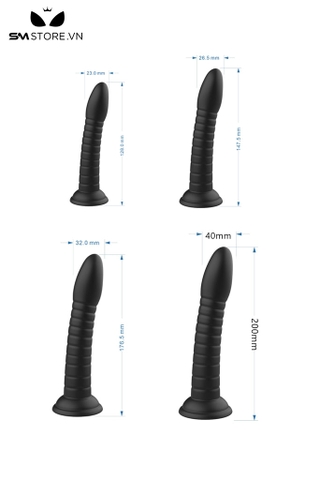 SMT1558 - Dương vật giả silicon liền quần trong suốt dài 17.9cm