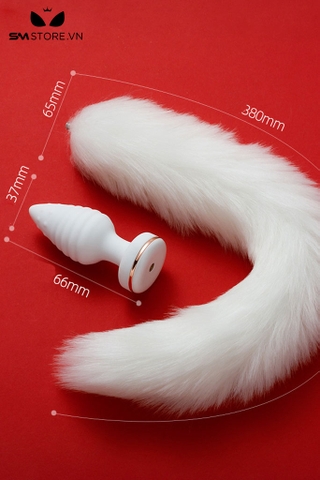 SMT1028 - Butt plug xoắn ốc gắn đuôi điều khiển từ xa qua APP