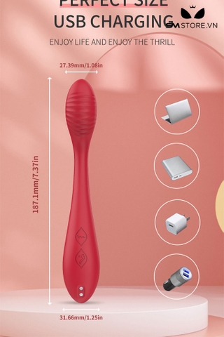 SMT2816 - Máy rung thanh cong có 9 chế độ sạc điện dài 187mm