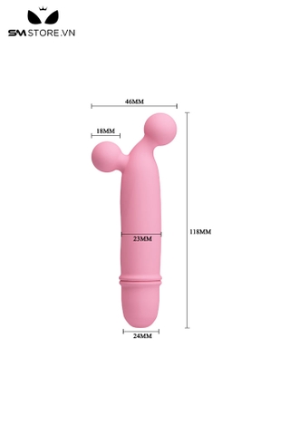 SMT1803 - Dương vật giả mini Pretty Love có 10 chế độ rung dài 11.8cm