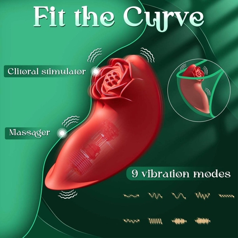 SMT2812 - Máy rung âm vật ngụy trang nụ hoa hồng điều khiển APP