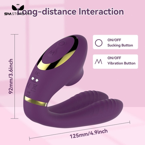 SMT1129 - Máy rung silicon massage âm vật và núm vú điều khiển qua APP
