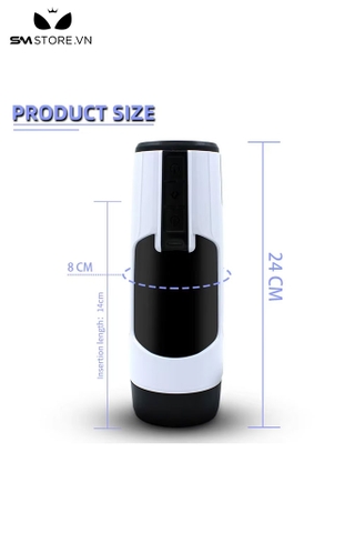 SMT1714 - Cốc thủ dâm âm đạo giả rung thụt sưởi ấm dài 24cm