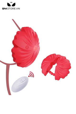 SMT2068 - Kẹp núm vú hình bông hoa có 10 chế độ rung điều khiển xa