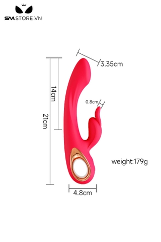 SMT2739 - Máy rung tai thỏ kích thích điểm G có 10 tần số sạc điện