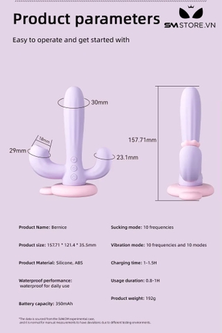 SMT1502 - Máy rung silicon 3 đầu Svakom ngụy trang cây xương rồng