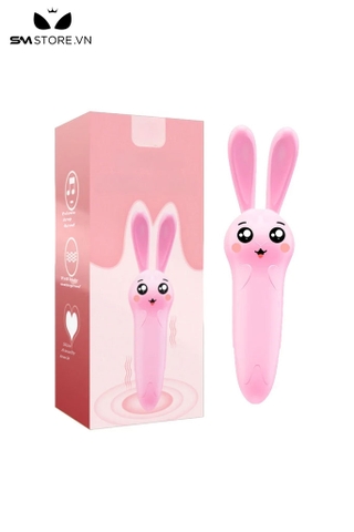 SMT2967 - Chày rung ngụy trang tai con thỏ bằng nhựa dài 14cm