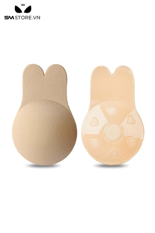 SMP167 - Miếng dán ngực silicon hình con thỏ họa tiết trong trái tim