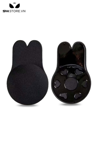 SMP167 - Miếng dán ngực silicon hình con thỏ họa tiết trong trái tim