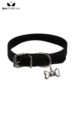 SMP195 - Vòng cổ choker nữ hình xương đòn họa tiết chân mèo có nấc chỉnh