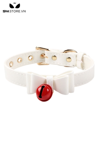 SMP197 - Choker vòng cổ nữ gắn nơ đính chuông có nấc chỉnh