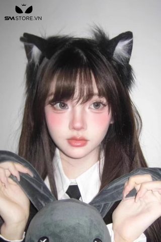 SMP239 - Băng đô tai mèo cosplay có lông mềm mại và tùy chỉnh được