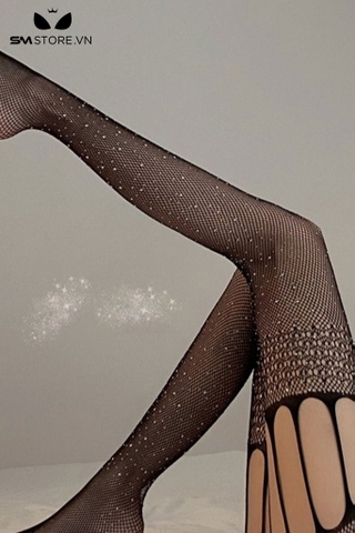 SMP250 - Quần tất lưới với mắt nhỏ đính đá sexy gợi cảm