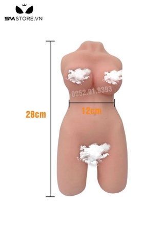 SMT1074 - Búp bê tình dục nửa thân không tay có ngực và mông dài 44cm