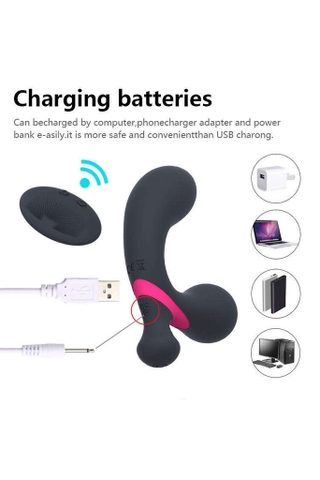 SMT1858 - Máy rung silicon 2 nhánh điều khiển từ xa dài 12.6cm