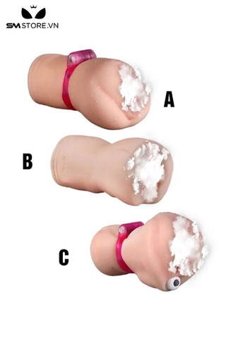 SMT1879 - Âm đạo giả có cục rung tháo rời bằng silicon mềm dài 14cm
