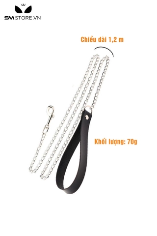 SMT221 - Dây xích SM dài 1,2 m thiết kế tay cầm chất liệu da PU