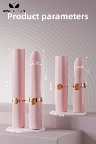 SMT3526 - Máy rung đầu dương vật ngụy trang thỏi son sạc điện dài 14.7cm